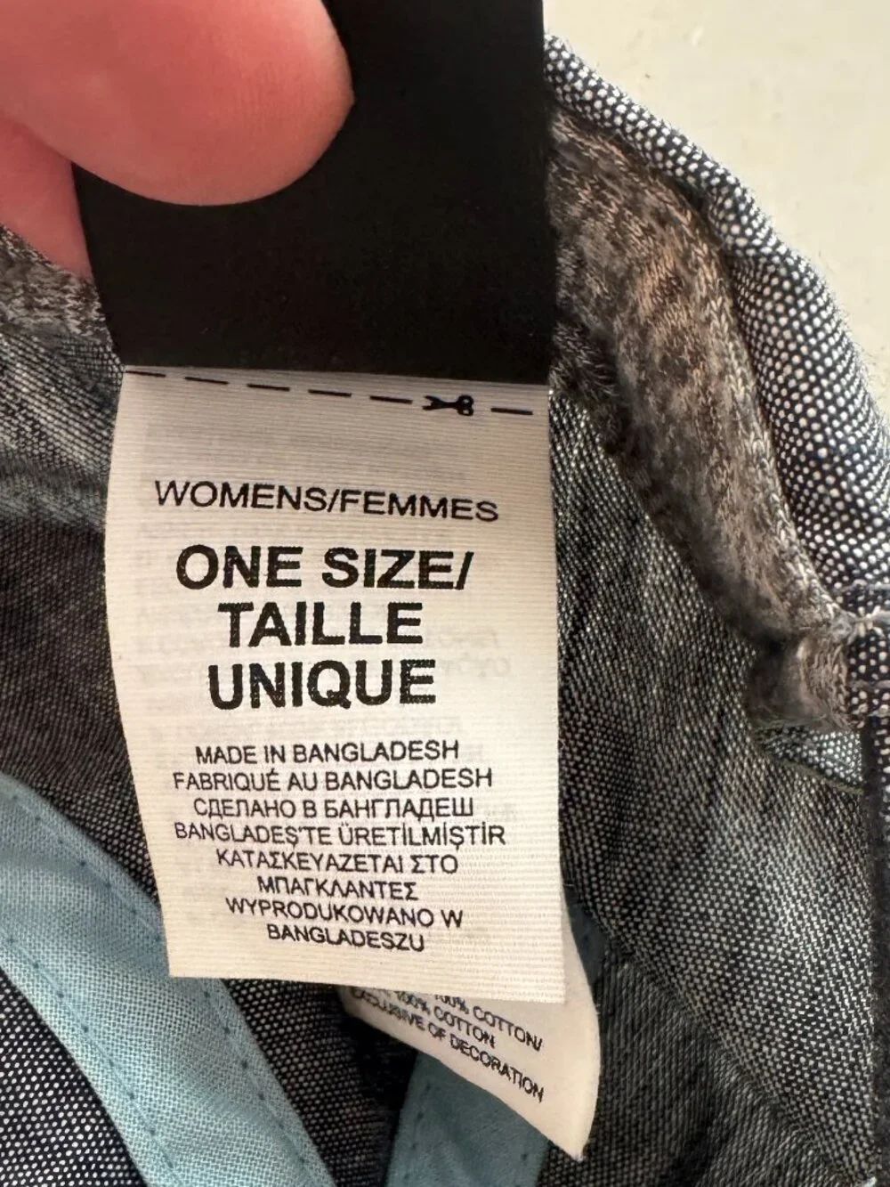 The North Face Hat Women's One Size Gray Blue Adjustable Strap